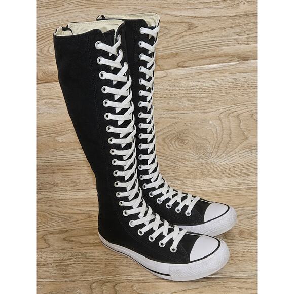 Converse All-Star Chuck Taylor XXHI Black Knee High Sneakers Size Womens 7 Men 5 - Picture 4 of 12